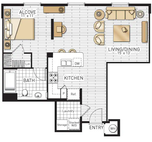 Toscana - Studio 1307 floor plan